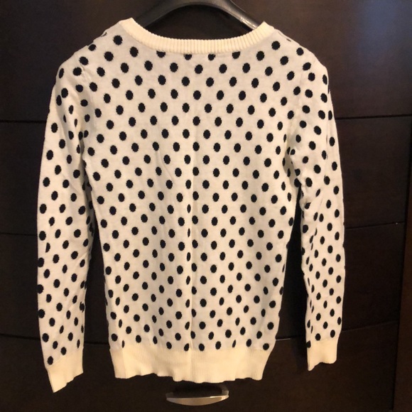 ⭐️ 41 Hawthorn Black and Cream Polka Dot Sweater - Picture 4 of 5